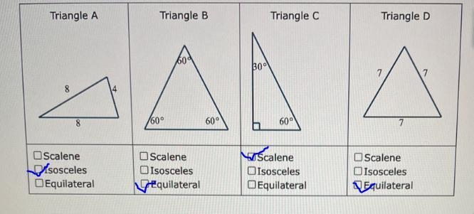 May I please get help with figuring out each triangle-example-5