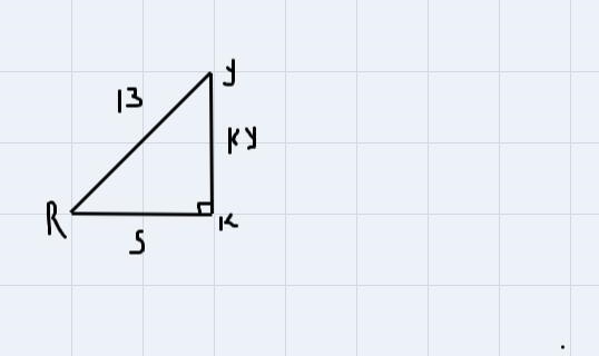 PRYZ is a rhombus. If RK = 5, RY = 13 and YRZ =67, find each measure.-example-1