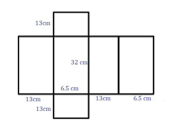 Use a net to find the surface area of the prism. The surface area of the prism is-example-1