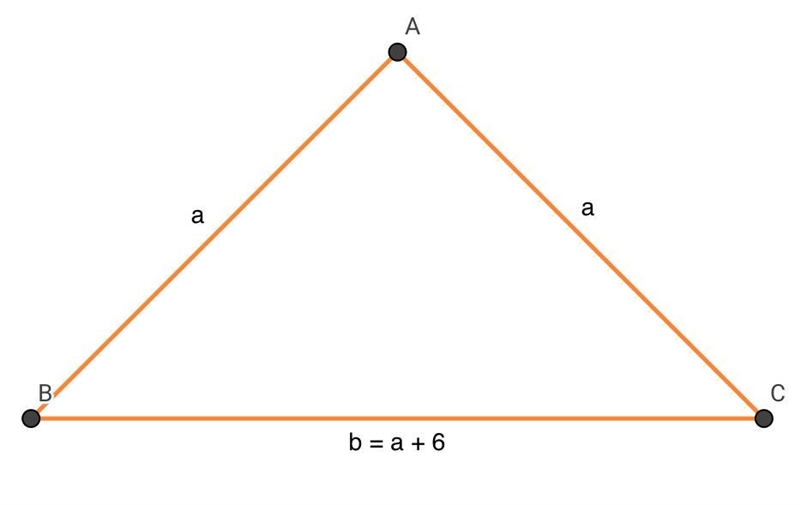 What is the length of the two equal sides? What is the length of the third side?-example-1