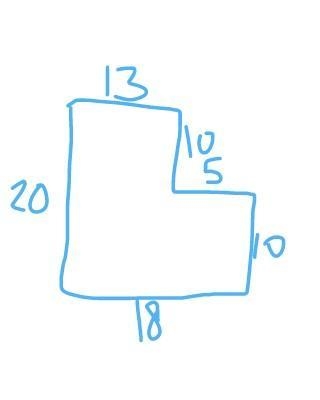 Workout the area and perimeter of the shape below-example-1