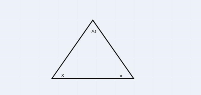 Each face of a pyramid is an isosceles triangle with a 70 degree vertex angle. What-example-1