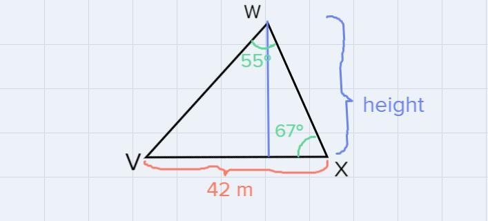 area of a triangle: law of sines!! help!!! another tutor couldn’t do it so they referred-example-2