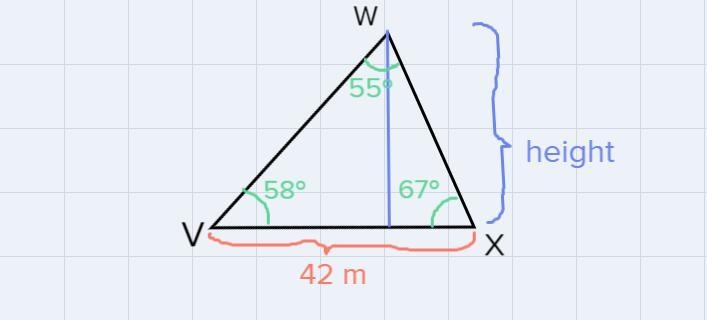 area of a triangle: law of sines!! help!!! another tutor couldn’t do it so they referred-example-3