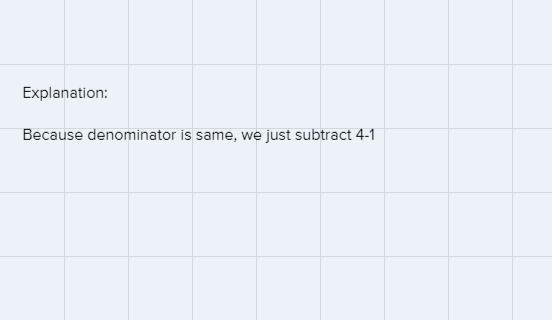 3 questions. Please help. 1- What is 4/5-1/5=? In simplest form . Explain.2-11/20-7/20=? In-example-1