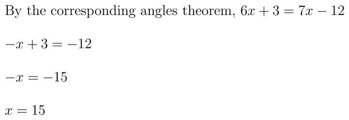 Find the value of x in the figure below Assume that the lines are parallel-example-1