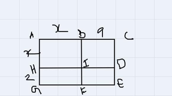 Find the area.The area is the figure is (x+2)(x+9) find another expression for this-example-1