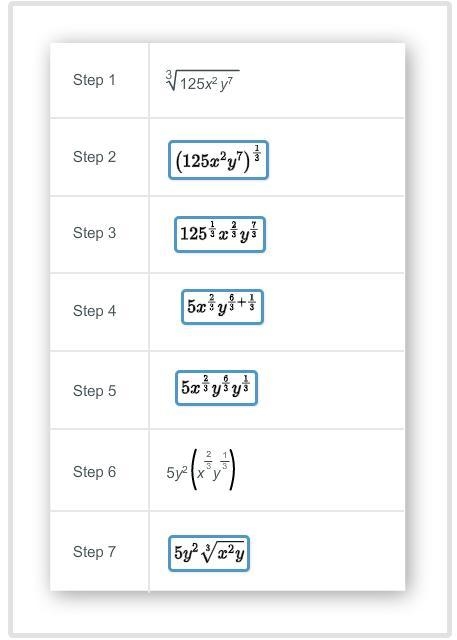 Complete the step-by-step simplification process using rational exponent properties-example-1