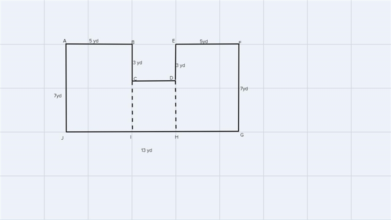 Find the area of the figure. (Sides meet at right angles.) Check 7 yd 5 yd 3 yd 3 yd-example-1