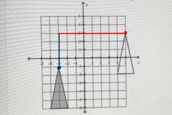 Describe the translation from the shaded figure to the unshaded figure.O 6 units right-example-2