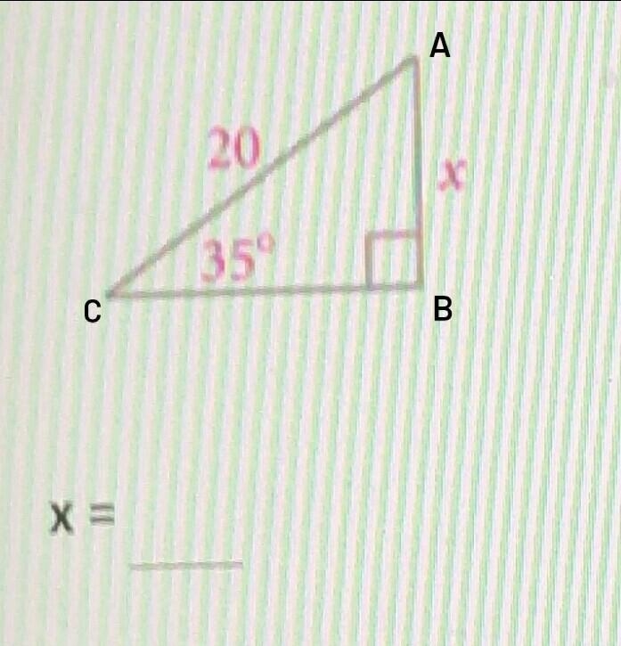 Find the value of x. Round your answer to the nearest tenth.-example-1