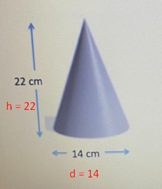 Find the volume of the shape.Round to 2 decimal places.22 cm14 cm-example-1