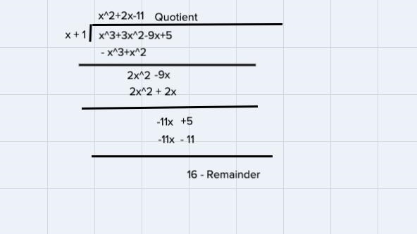 Use long division or synthetic division to find the quotient Q(x) and the remainder-example-1