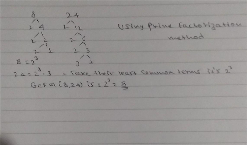 What is the greatest common factor of 8 and 24?-example-1