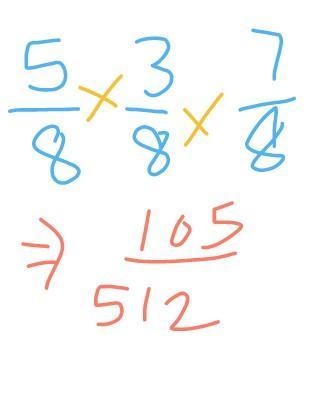 What is the volume of a rectangular prism with the dimensions base 5/8cm, height 3/8cm-example-1