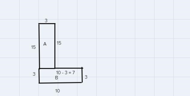 What is the area and perimeter of the letter L-example-1