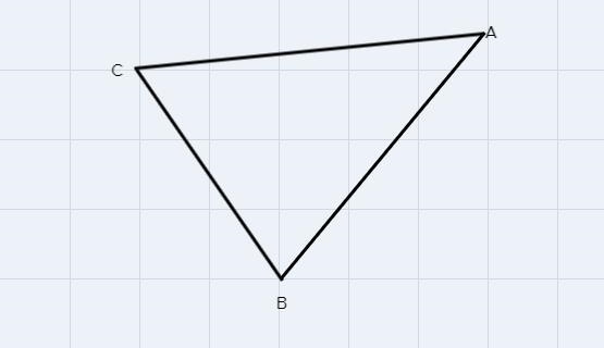 Points A and B are separated by a lake. To find the distance between them, a surveyor-example-1