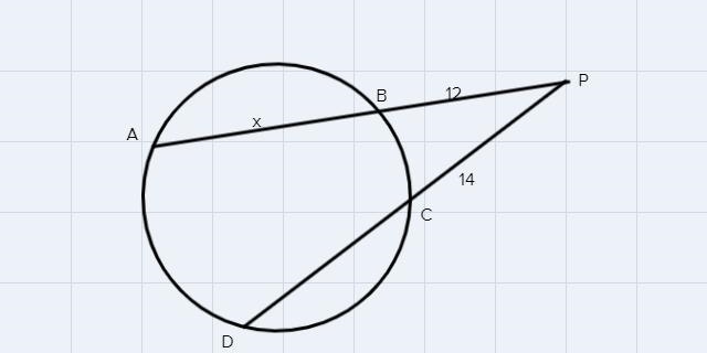 With the two chords intersecting inside the circle, what is the length of the segment-example-1