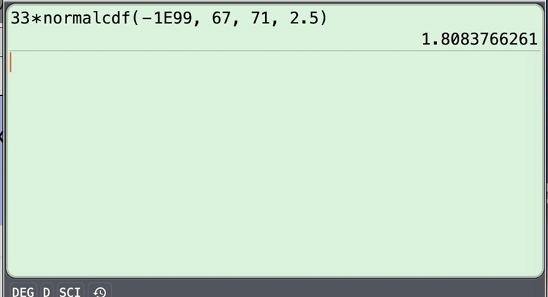 When John runs the 400 meter dash, his finishing times are normally distributed with-example-1