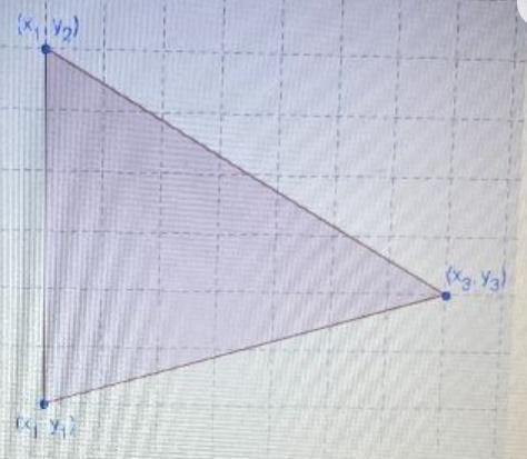 What is the area of this triangle?OA A- (93-92) (3-1)(X₁₂)(X₁Y₁)(X3. Y3)-example-1