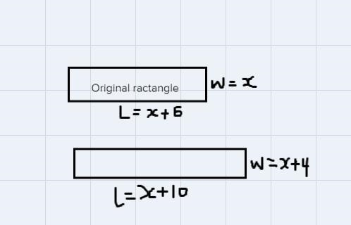 The length of a rectangle is 6 inches greater than the width. If each dimension is-example-1