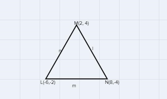 ^LMN with L(-6, -2), M(2, 4), and N(8, -4), and ^PQR with P(3, 1), Q(-1, -2), and-example-1