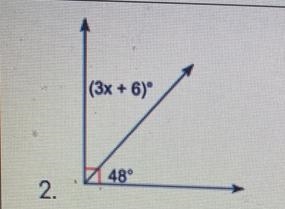 Need help with problem number 2 measurement of angle (x or b)-example-1