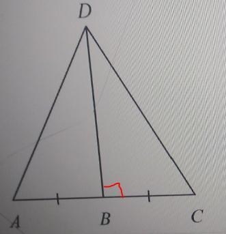 If DBC = 90° what is the relationship between AD and CD?-example-1