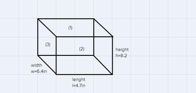 find the surface area of a rectangular prism with lengths of 4.7 inches, width of-example-1