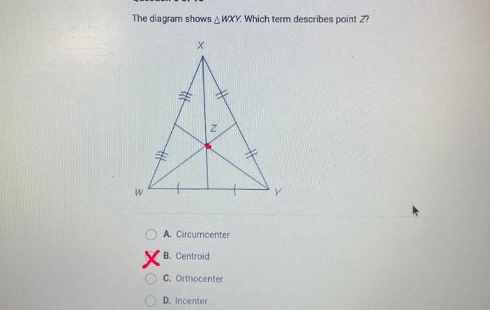 The digram shows AWXY which term describes point Z?-example-1