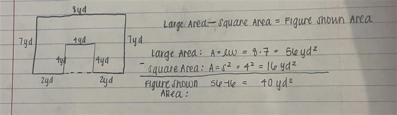 Find the area of the figure. (Sides meet at right angles.) NEED ANSWER ASAP NO DOWNLOAD-example-1