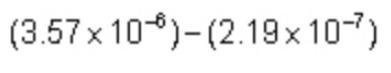 Find the difference of the numbers. Express your answer in scientific notation.(3.57 times-example-1