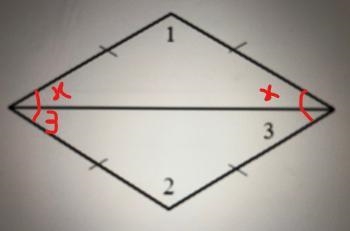 In the rhombus m<1 = 160 what are m<2 and m<3. This diagram is not drawn-example-1