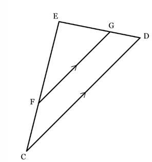 In the diagram below, GD = 10.1,EF 28.1, and EG 16.9. Find the length==of FC. Round-example-1