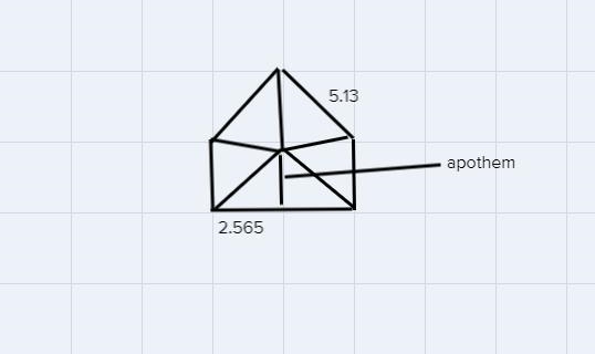 Jacob is constructing a pentagonal tent for his school carnival. The tent has a side-example-1