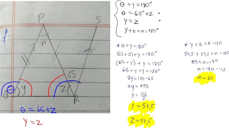 Find the unknown size of the angles.​-example-1