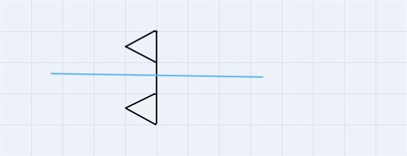 draw a difure that has line symmetry but not rotational symmetry. include the lines-example-1