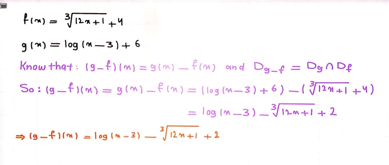 Which function defines (g-f)(x)? Plato-example-1