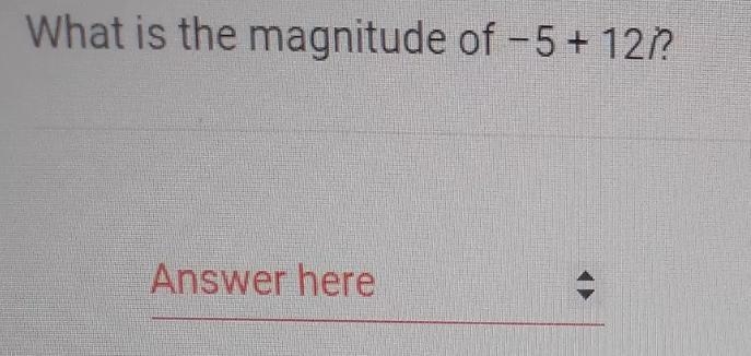 What is the magnitude of -5 + 121?-example-1