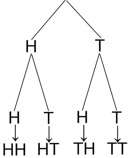 A person flips a fair coin twice and the result of the experiment is what side of-example-1