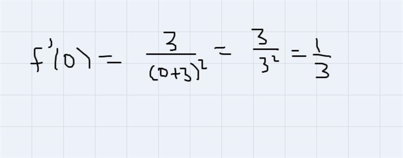 The figure shows the graph of f(x)=4+x/x+3, along with it's tangent line at the point-example-2