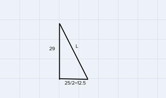 What is the lateral area of the rectangular pyramid whose net is shown-example-2