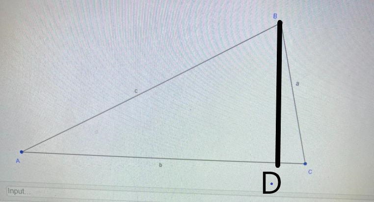 Draw a line through point B that is perpendicular to line AC label the intersection-example-1