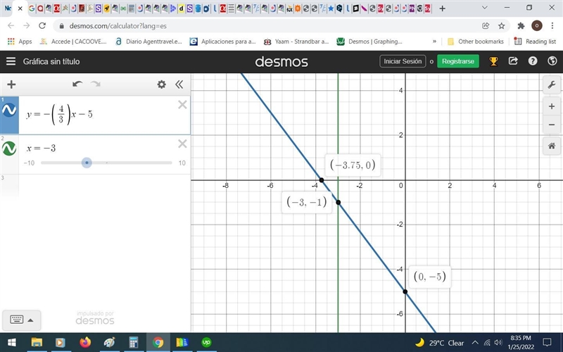 Solve this system of equations by graphing. First graph the equations, and then type-example-1