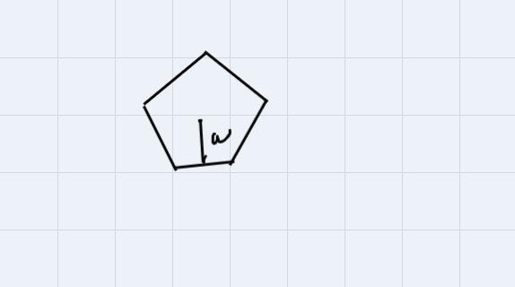 What is the area of the figure? Show your work to find the side of the length, apothem-example-1