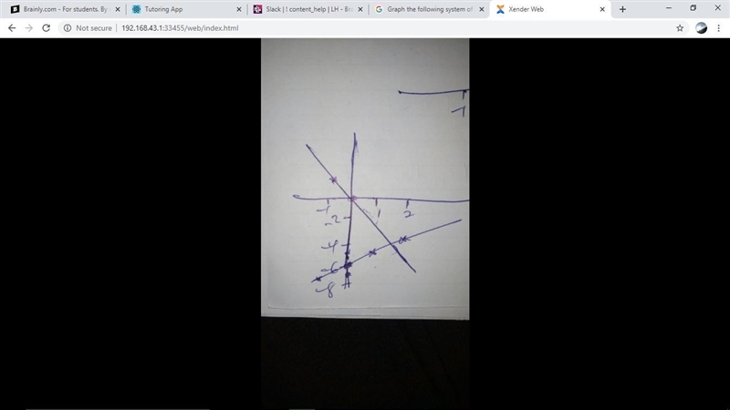 YGraph the following system of equations. Statethe solution.9) y = -xx - y = 6--3--163-3-example-1