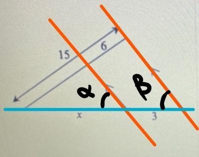 3.1 Determining SimilarityAre the following triangles similar?If not how do you know-example-3