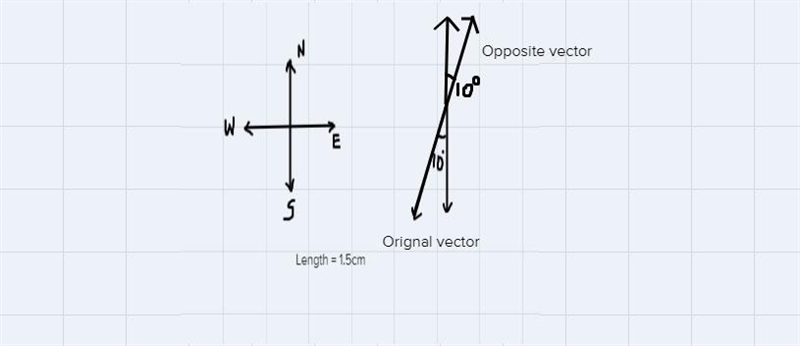 3. Draw the opposite vector of each vector from question #2 (with tail starting from-example-1