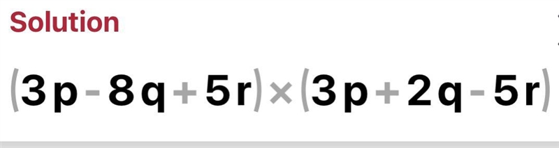 Factorize the following: 9{p-q}²-25{q-r}²-example-1