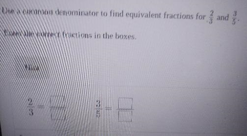 5 Use a common denominator to find equivalent fractions for zand Enter the correct-example-1